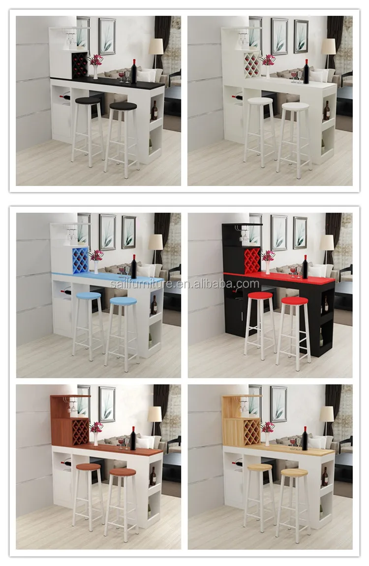 Simple Unique High Bar Table Using in Living Room