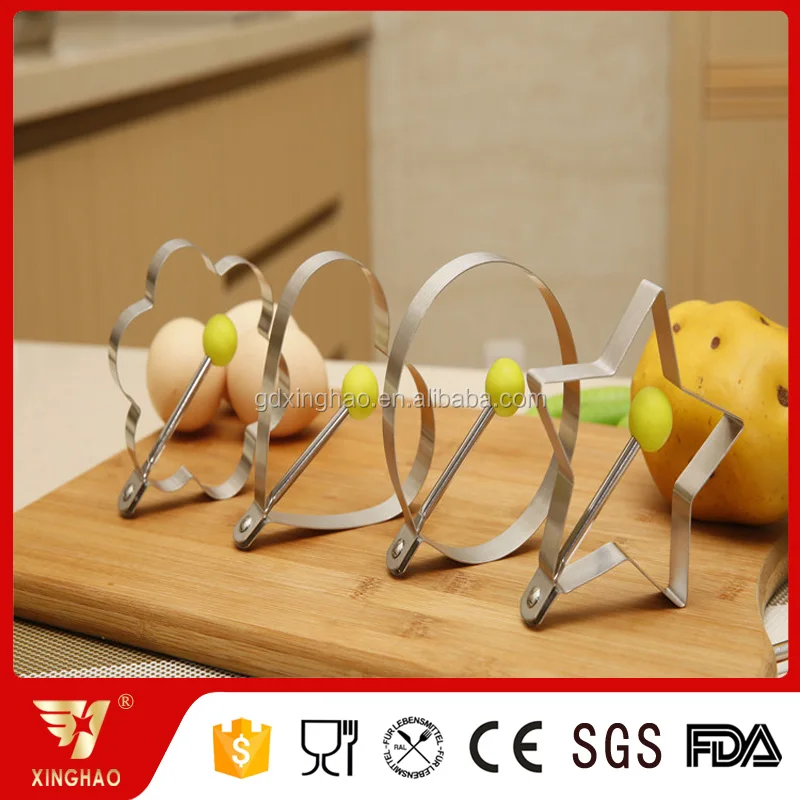 Different Shapes of Stainless Steel Egg Ring for Your Choosing