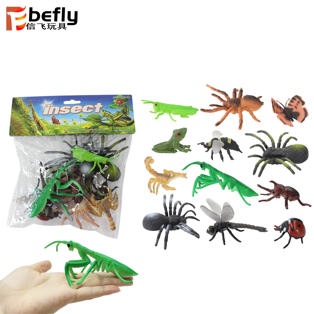 Яркая образовательная модель животного пластиковая игрушка-насекомое в естественном мире для