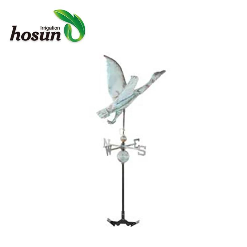 
Patina finish Goose decoration wind speed indicator 
