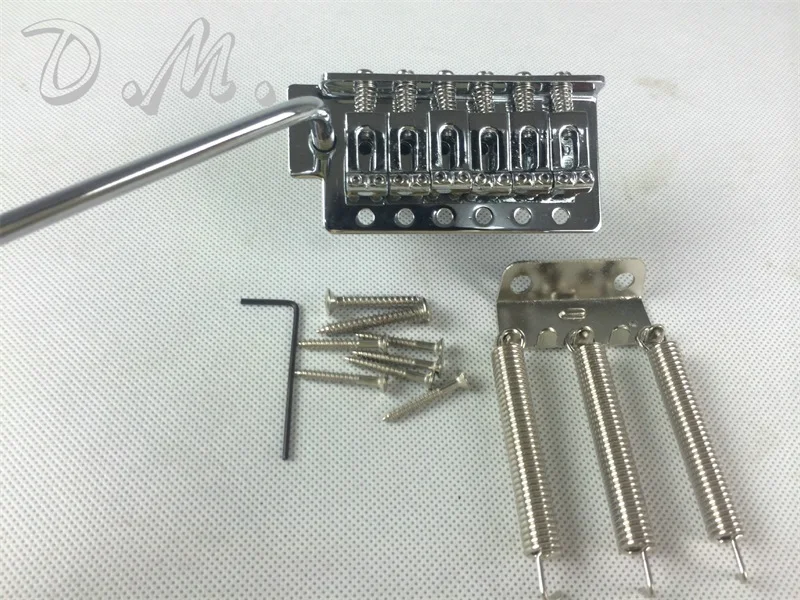 Guitar Tremolo steel saddle silver/black Full size block ST guitar bridge