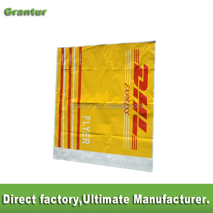 
high quality dhl plastic mail bags custom dhl envelope courier flyer 