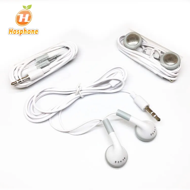Cheapest Factory Earphone ios mobile phone earbuds Headphone Cheap MP3 Hands free  for  iPhone  Samsung without Warranty