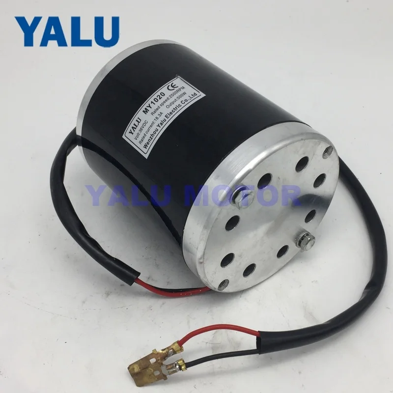 YALU MY1020 1000W 36V 48V High Speed Reverse Electric Bicycle Scooter DC Motor for DIY Tricycle Middle Mountain Bike