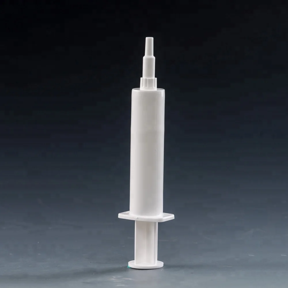 long tip 10ml plastic medical ointment syringe sample free injector with cap for packaging injection cow masititis medicine