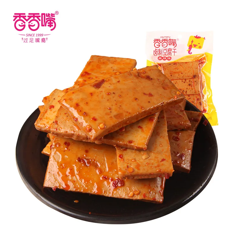 Xiangxiangzui Xiangla Дуган китайский пряный закуски сушеные тофу закуски сушеные бобы творог 180 г пряный сушеный тофу