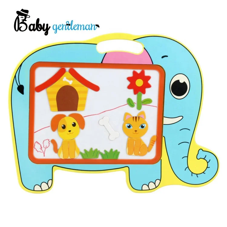 High quality educational double sided easel wooden drawing board for kids Z12128B