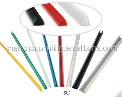 
New design custom multi color file folder document holder slide binder clear file with swing clip 