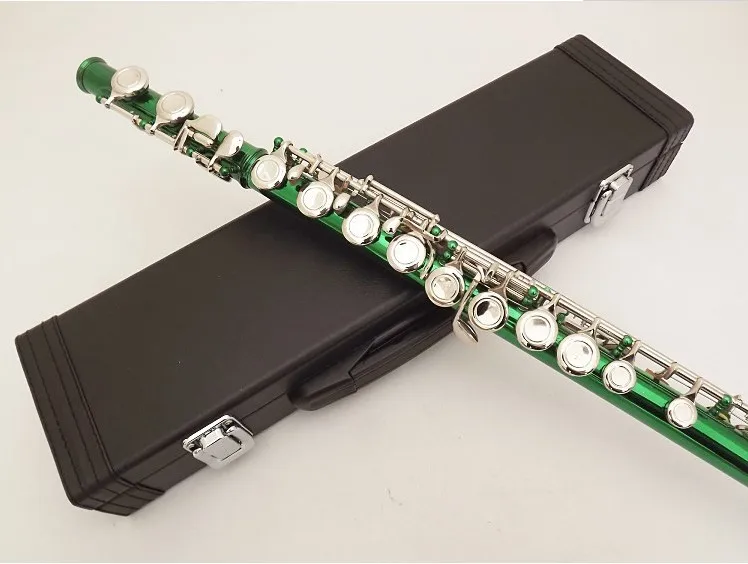 Hot sale woodwind instrument flute 16 holes C key colored flute