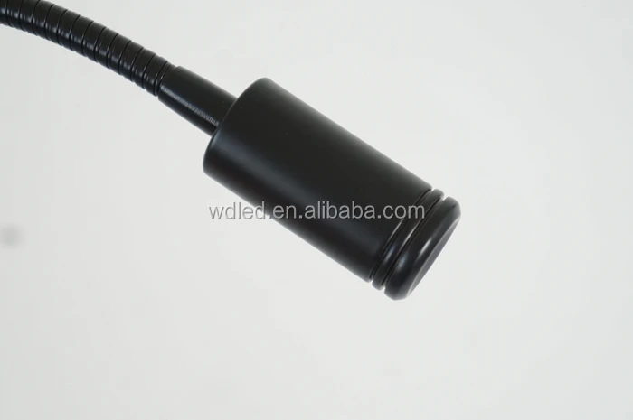 1*3W 220V Aluminum Flexible Snake Led Headboard Reading Lamp for Bed