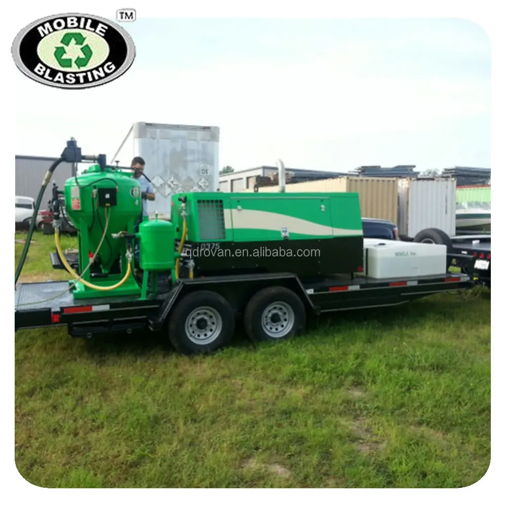 2017 лучшее качество, Китай, подвижная беспыльная пескоструйная обработка с прицепом/наружный недорогой беспыльный Пескоструйный Аппарат