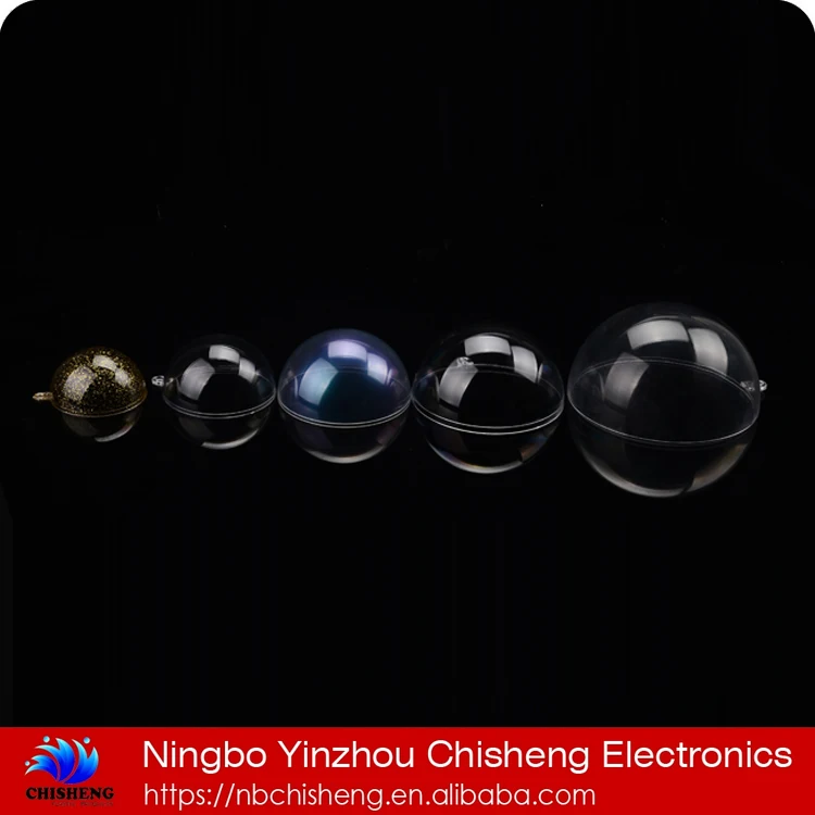 Christmas wedding party decoration tree hanging large clear plastic ball