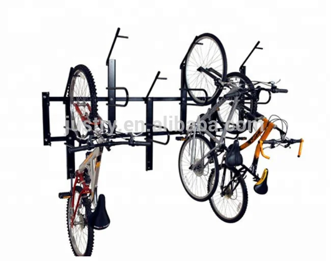 6 bikes stand wall mounted vertical bike storage rack for garage parking