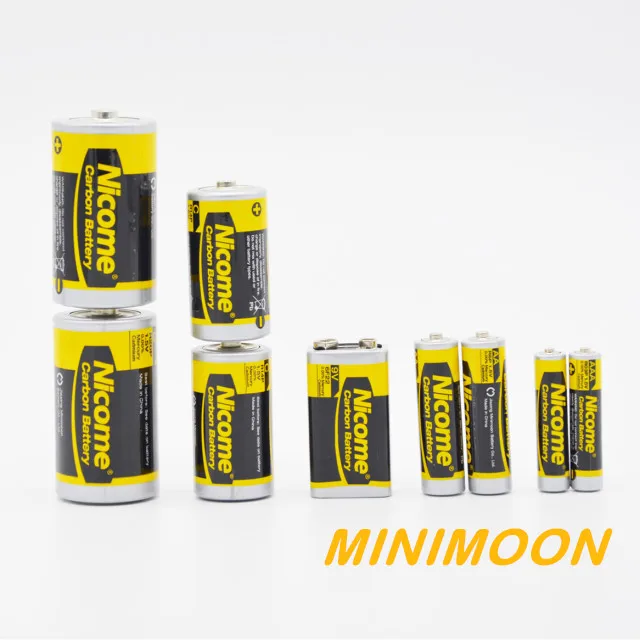 R6P, AA size , Super power carbon batteries ,1.5v primary dry battery