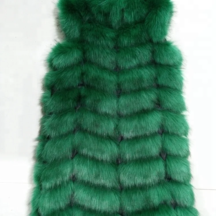 Superior materials rabbit fur waistcoat women middle length vest