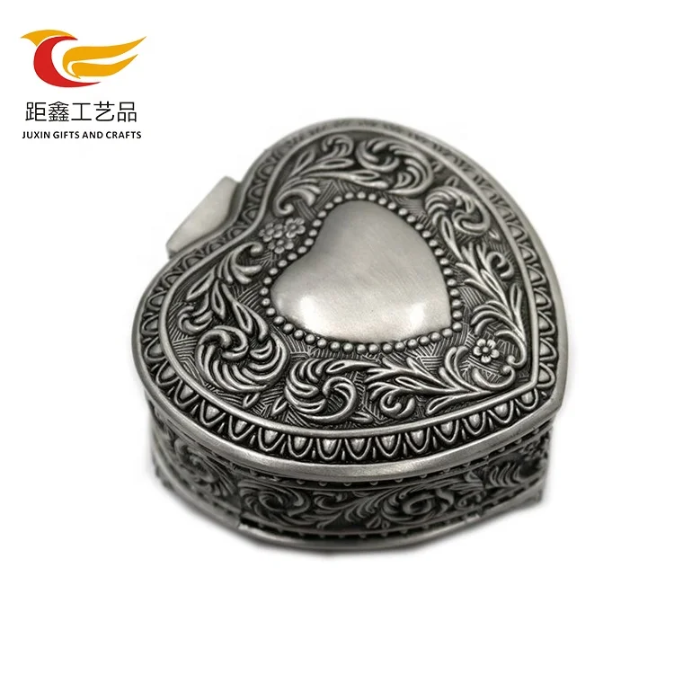 Custom logo metal zinc alloy old cd jewel gift case storage box