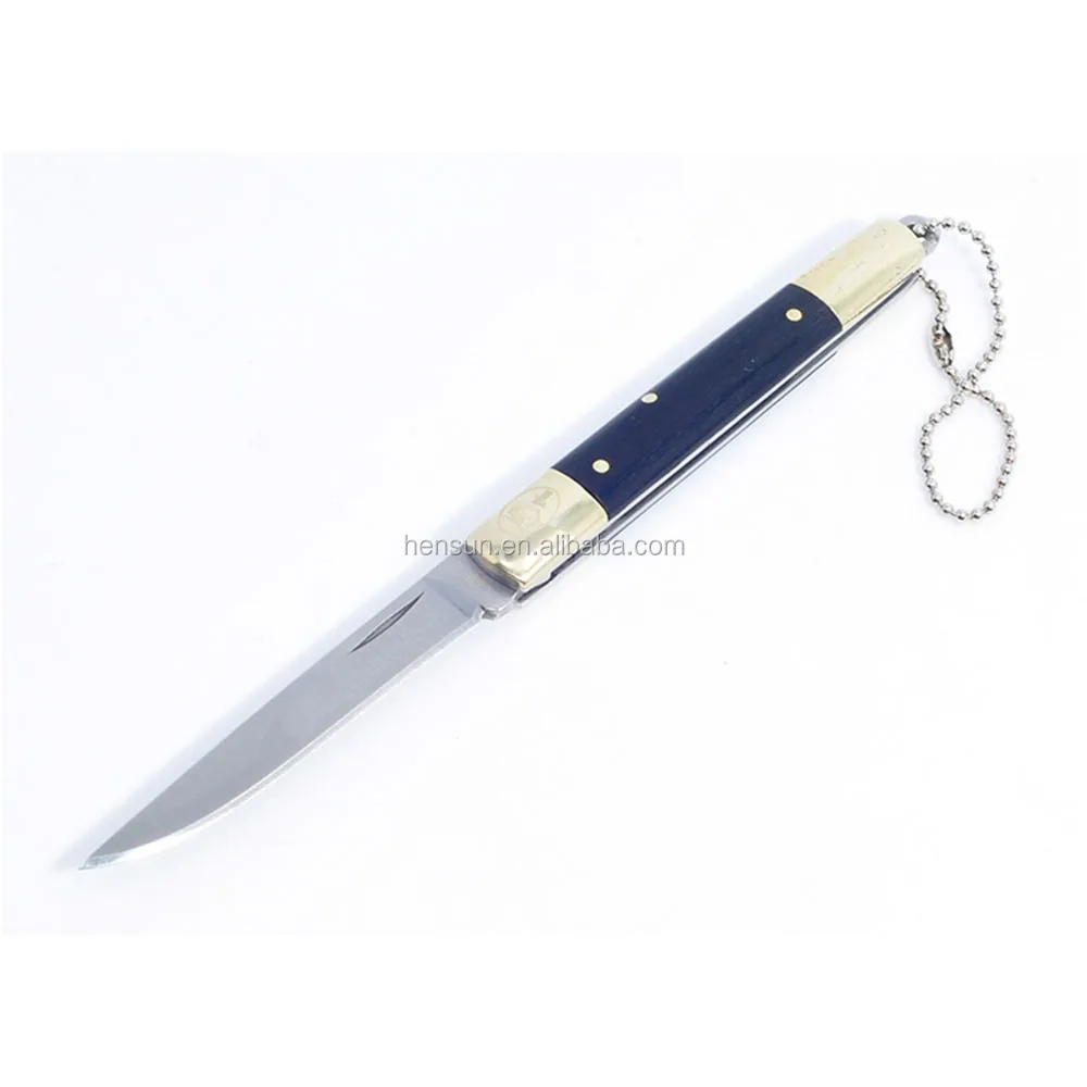 China wholesale Columbia folding pocket knife collection knife with brass resin handle