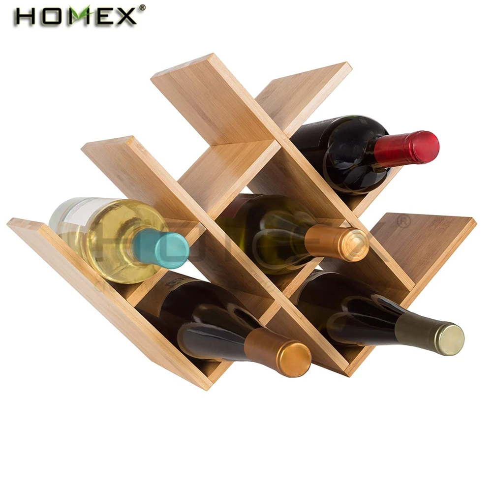 Бамбуковая Винная стойка, держатель для вина, 8 бутылок, стойка/завод Homex_BSCI