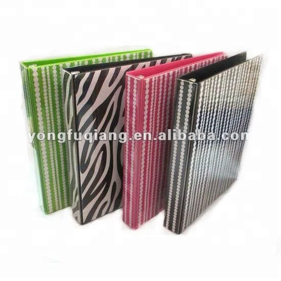 Высокое качество красочные пластиковые 3-записная книжка с кольцевым механизмом для продвижения
