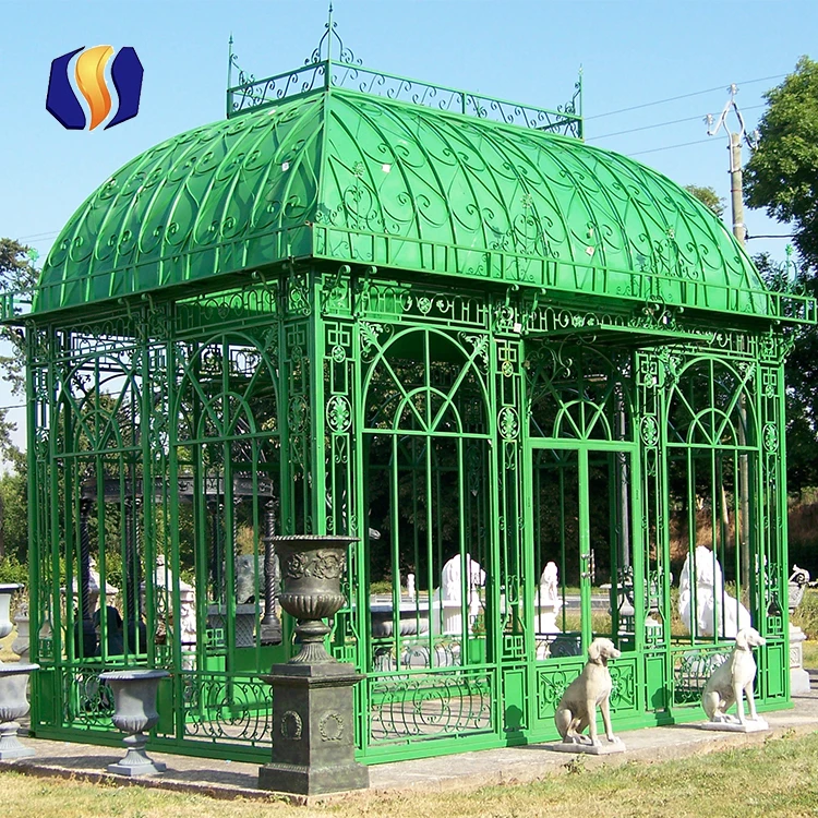 Antique Style Steel Structure Garden Greenhouse