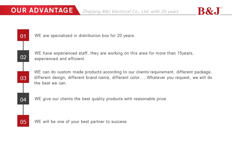 B&J Customized Waterproof Electrical Stainless Steel Enclosure Distribution Switchboard