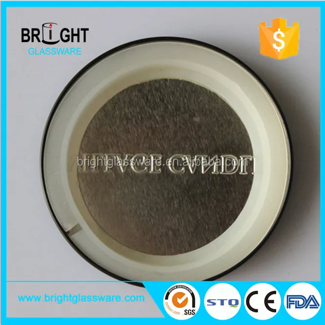 Factory cheap price size customized candle jar black embossed metal lid