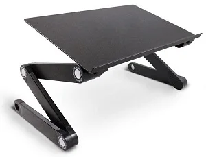 Multi-functional Aluminium Laptop Stand Table for bed or sofa