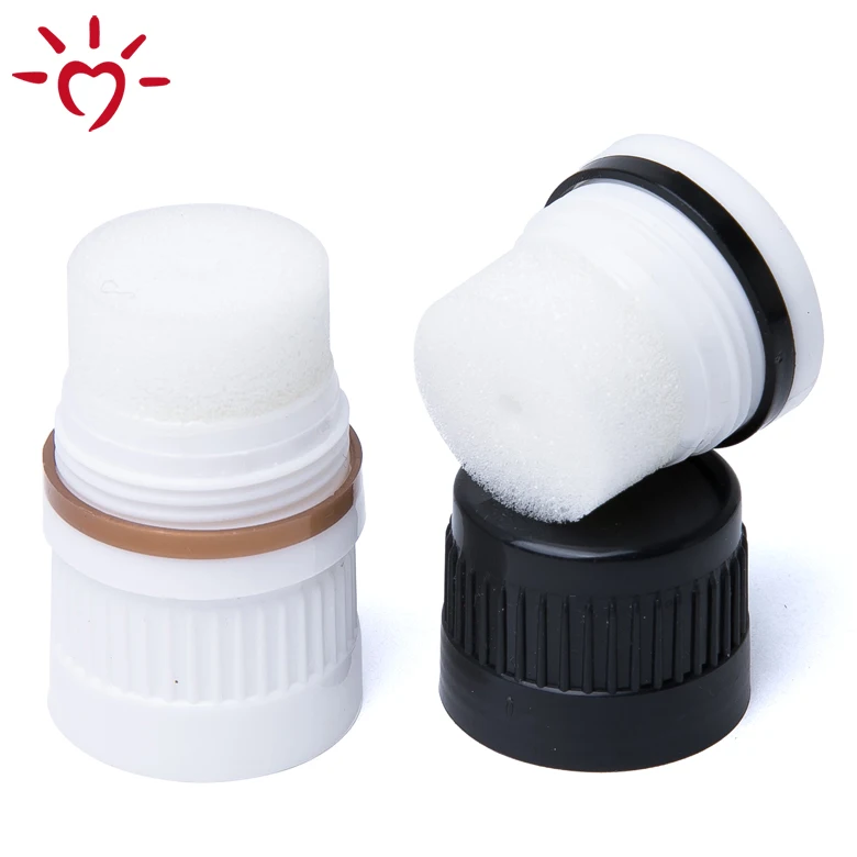 wholesale factory direct screw on PP bottle cap shoe polish sponge applicator