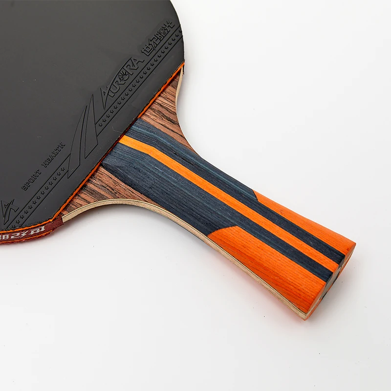 
Top quality professinal 6 star table tennis racket premium rubber pingpong bat 