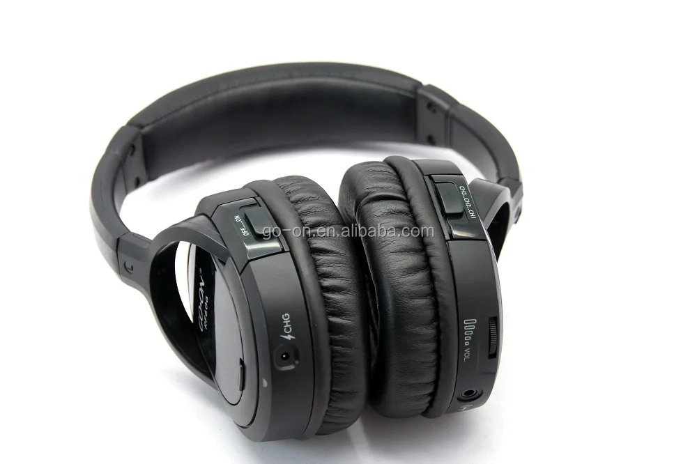 RF wireless headphones and transmitter for wireless tour guide system and silent disco