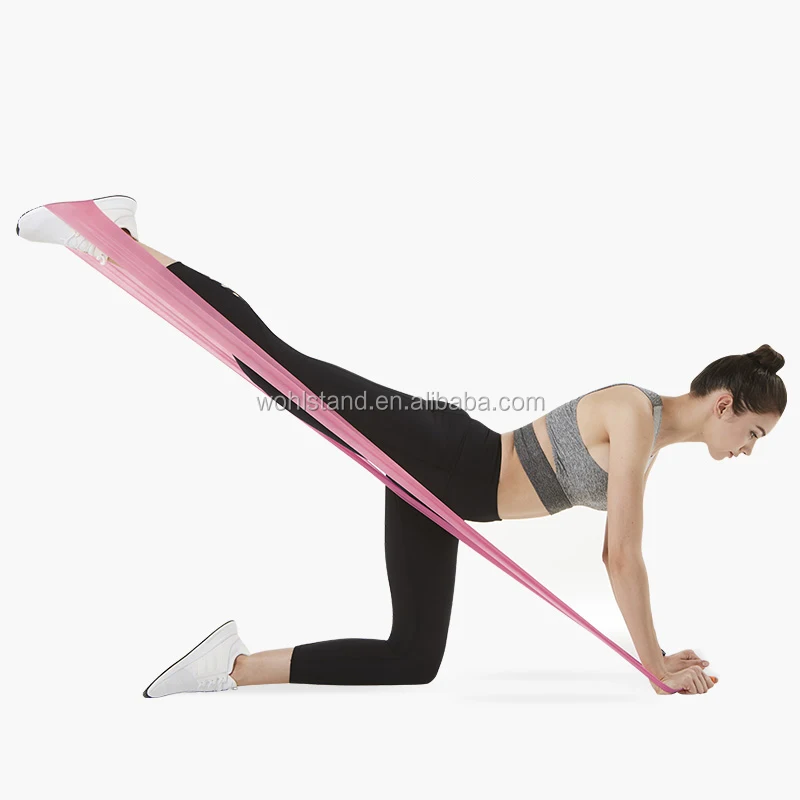 6 PCS Resistance Band Loop Light/Mid/Heavy Exercise Pilates Yoga Tubing Training