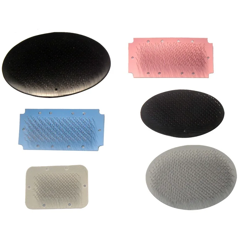 Bristle pad for pet brush, pet slicker brush pad , stainless steel curry pad for dog brush