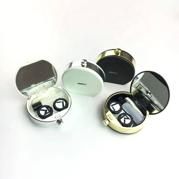 Trendy Perfume Black eyekan contact lens case wholesale for contact lens  A-8065