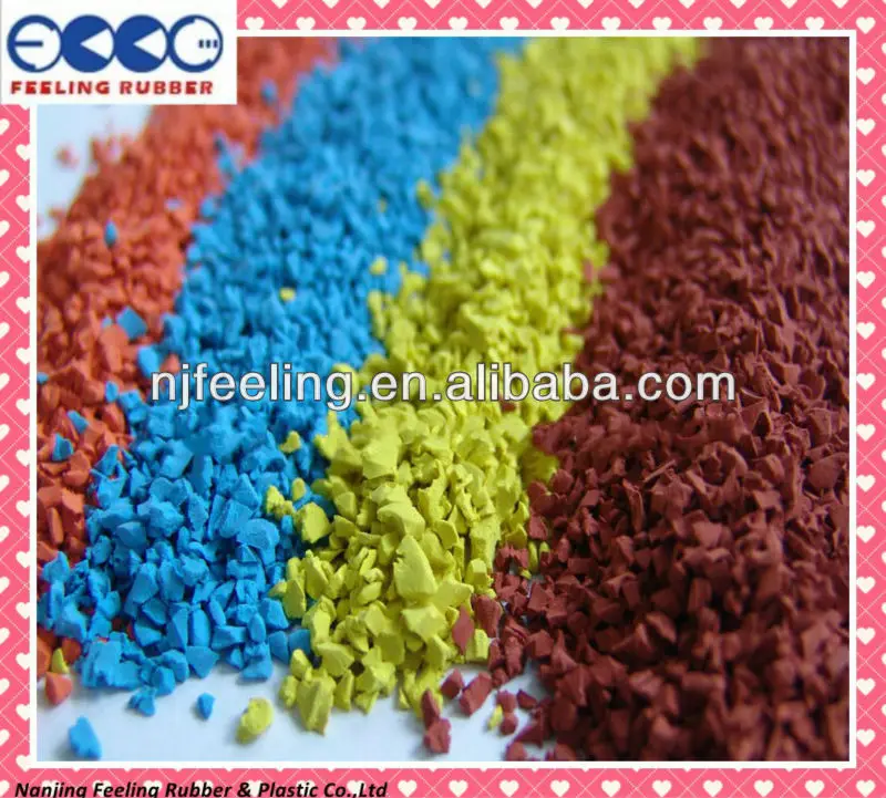 Colored Rubber Graunles/EPDM Supplier/Outdoor School Playground-FN-A-15091603