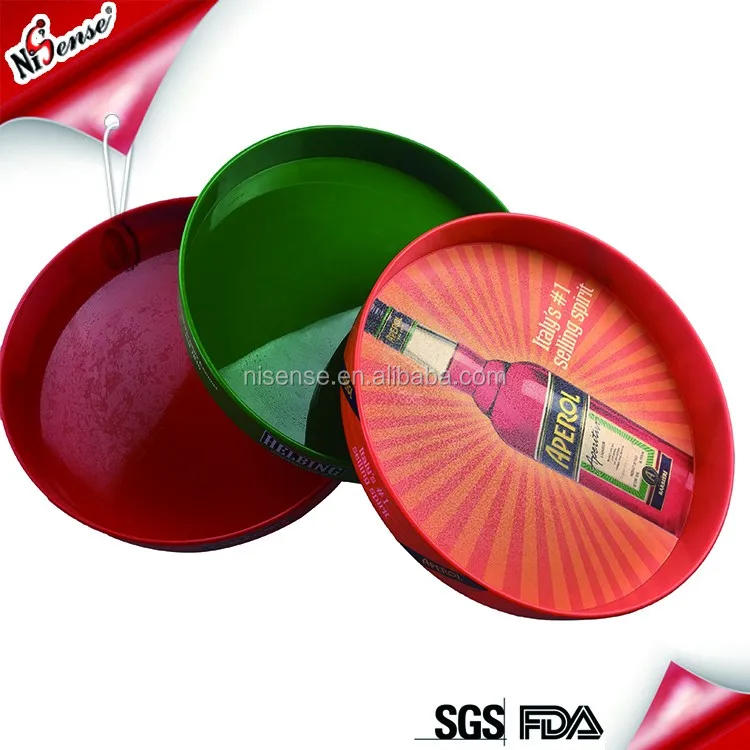 Plastic square sectional tray