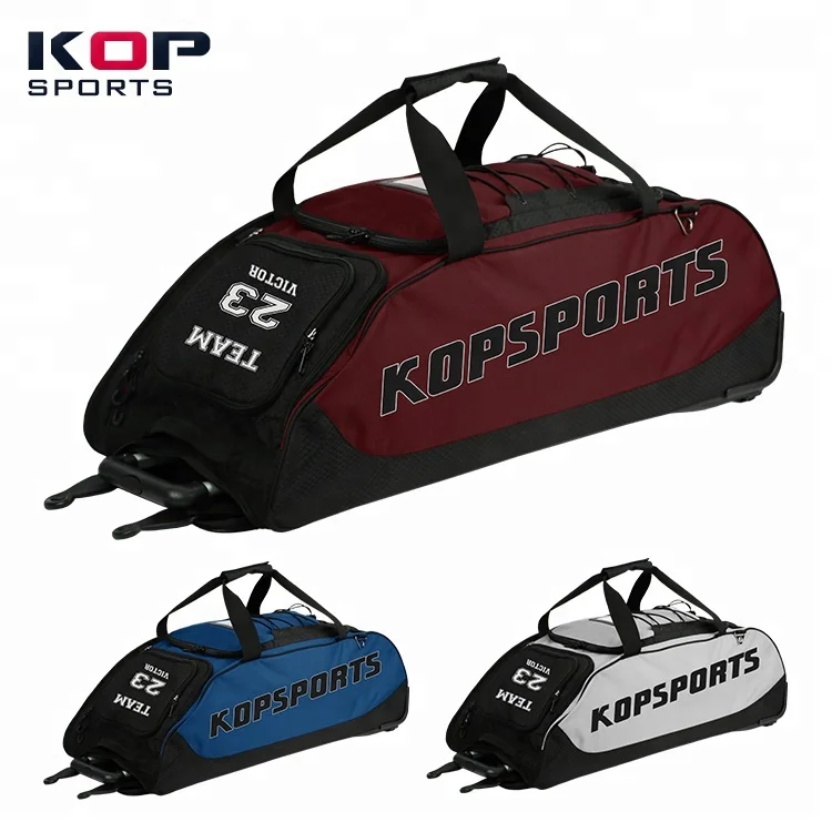 
2021 KOP SPORTS Ultimate Customized Waterproof Wheeled Baseball Bag With Shoe Compartment 