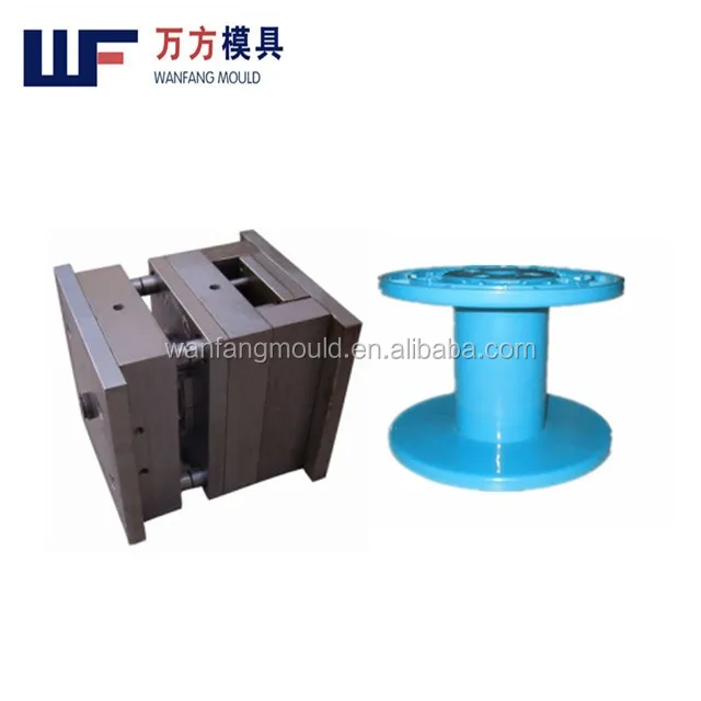 Custom high precision plastic injection reel mold for plastic wire coil mould maker