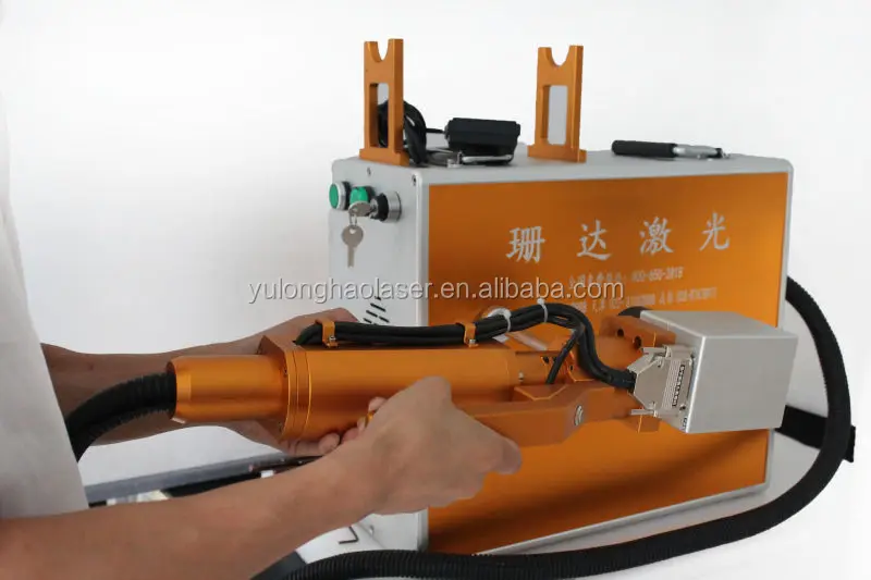 High Speed Handheld 10W/20W Portable Fiber Nd Yag Laser Metal Marking Machine