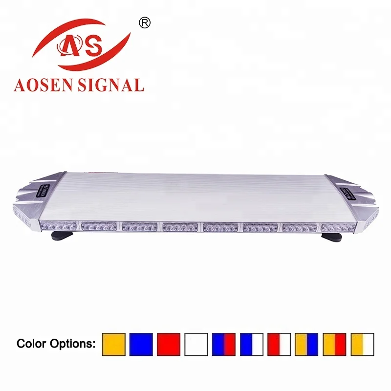 12V 24V 264W Waterproof Flashing Strobe Warning Lights Police Emergency Ambulance LED Roof Light Bar for Police office