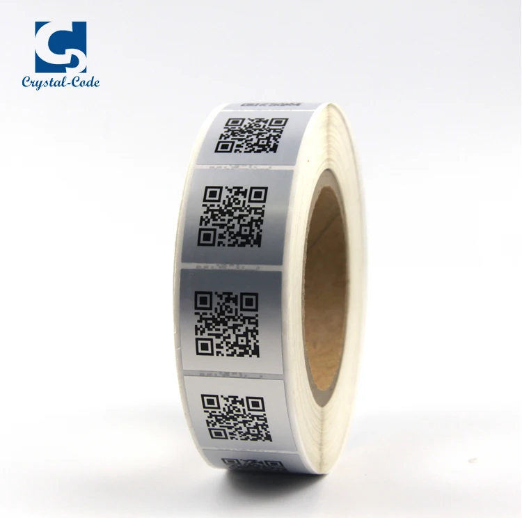 Custom Anti-tamper Labels Printing Adhesive Destructible Asset Serial Numbers Bar code Sticker QR Code Labels