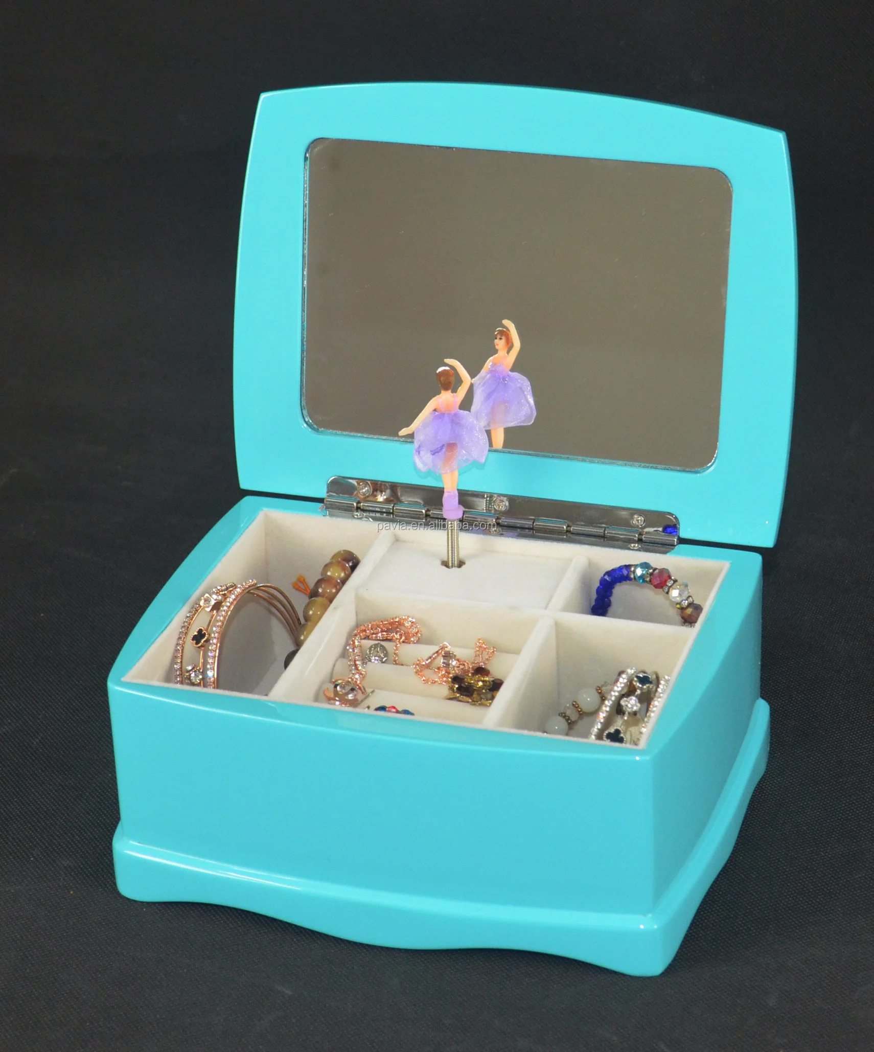 
PM037A music box wood jewelry box gift hand crank Music Box 