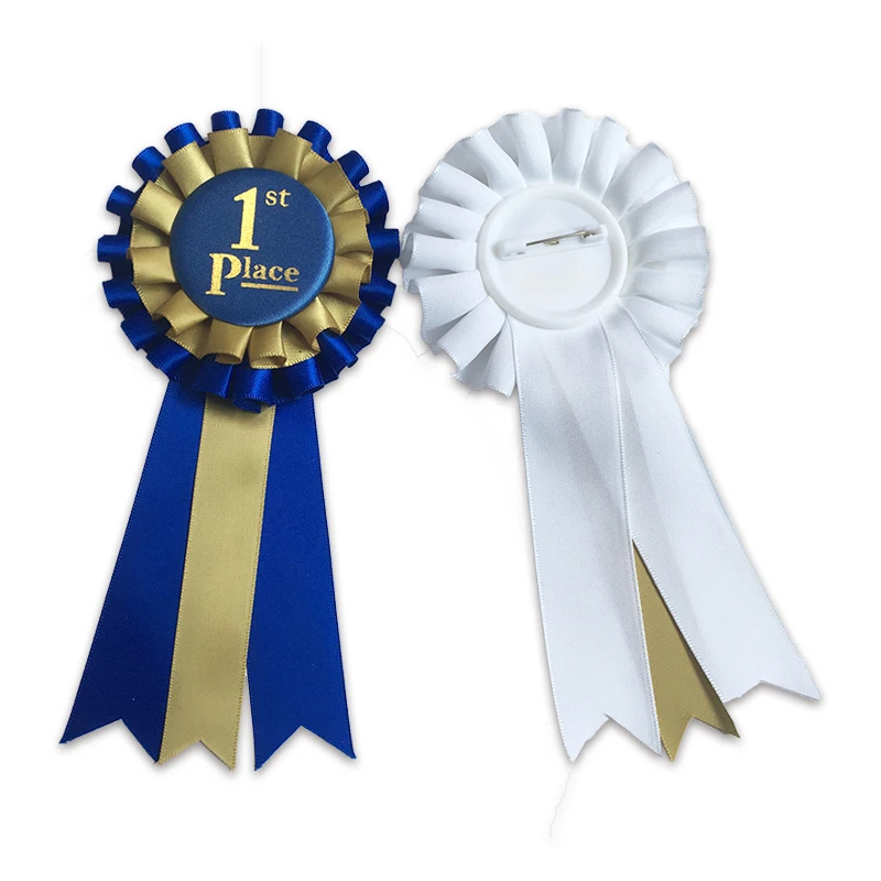Ceremonies Events Award Ribbons Rosette Place 1st 2nd 3rd Premium Set Multipurpose