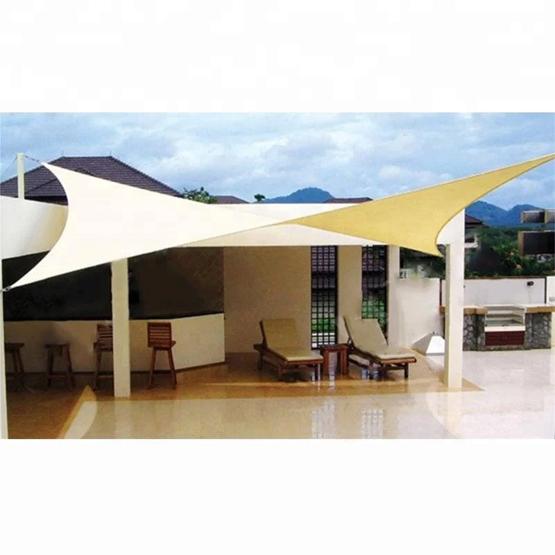 100% HDPE sun shade sail uv triangle /car park sun red shade sails sun shadow sail