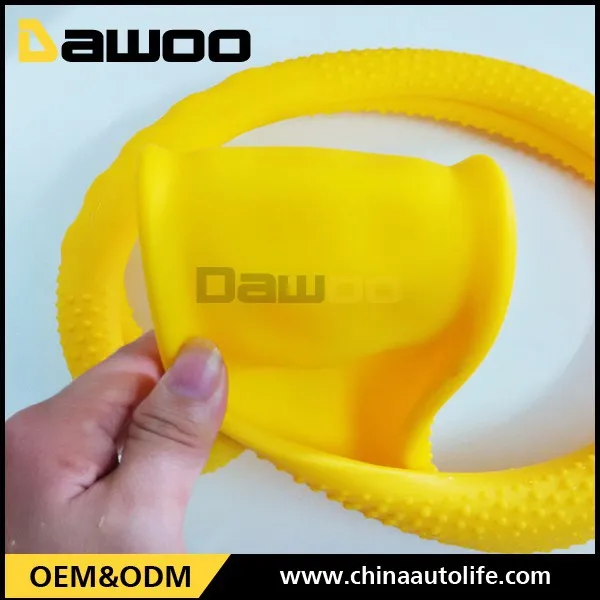2015 hot sale silicone car steering wheel covers with high quality