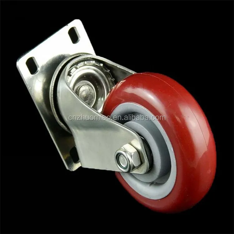 
medium duty caster Nylon wheel Stainless steel Caster Wheel with Delrin bearing 