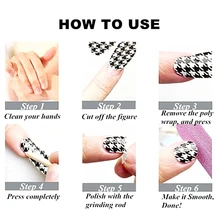 Lovely Alpaca Sheep Nail Arts Sticker 14 pcs set Waterproof Nail Decals Art Stickers Gel Polish