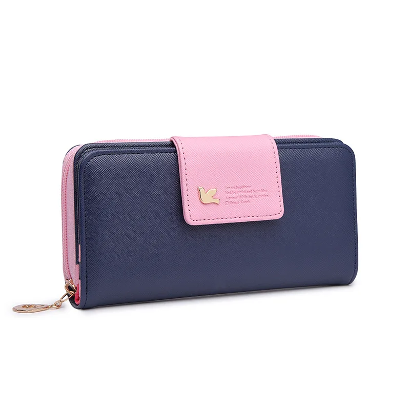 New Fashion Women Leather Wallet Women Long Design Purse For Wholesale