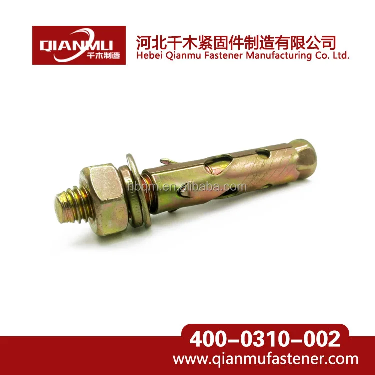 
 Анкер из углеродистой стали с гальваническим покрытием различных цветов  