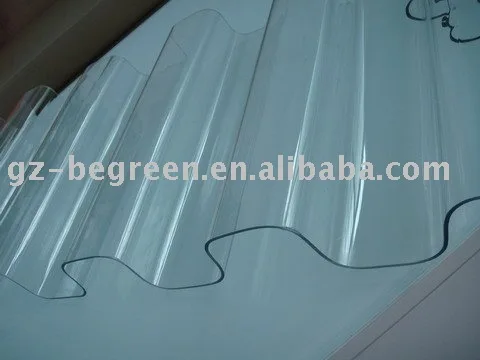 transparent polycarbonate corrugated sheet for roofing lighting