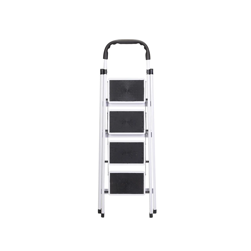 Manufacturer supply 4 steps steel household folding home ladder